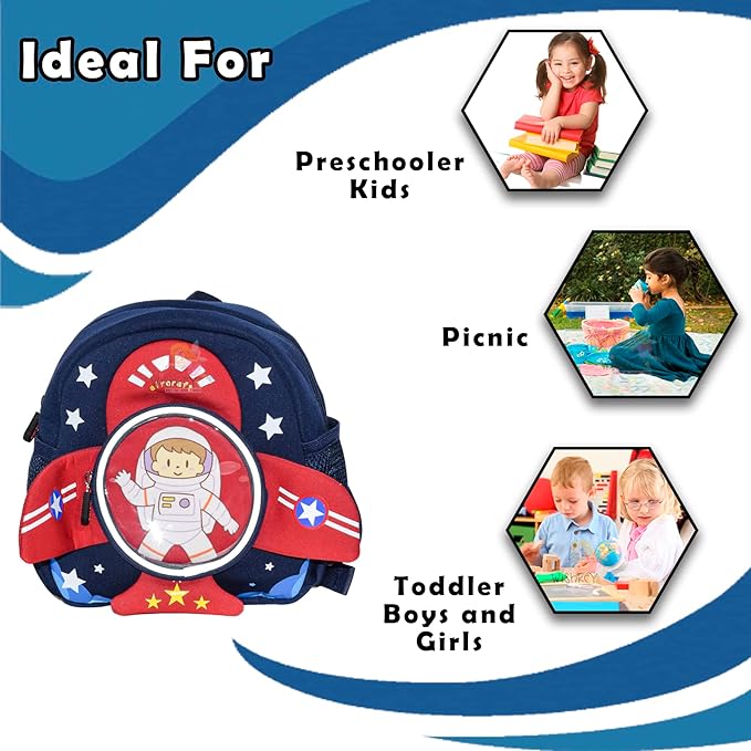 Astronaut Backpack for Kids: Cute space rocket design suitable for girls and boys. Perfect for preschool and early elementary.
www.usmile.toys